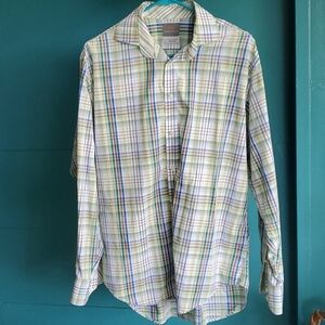 Thomas Dean Long Sleeve Dress Shirt